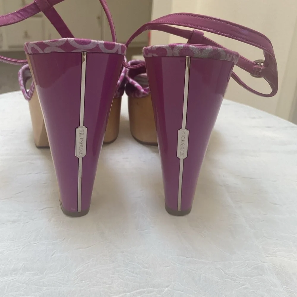 Coach Purple Women's Sandals - Picture 4 of 7